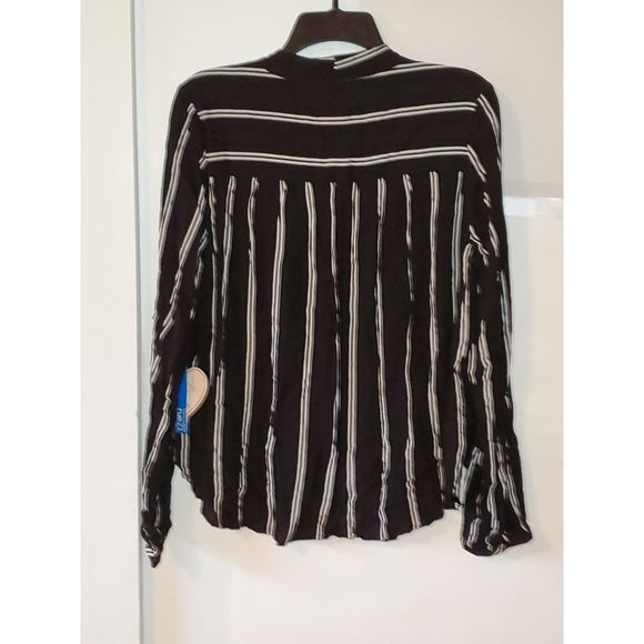Sadie Robertson Women's /Junior's Blouse Striped Office Business Style Size XL - Picture 12 of 13